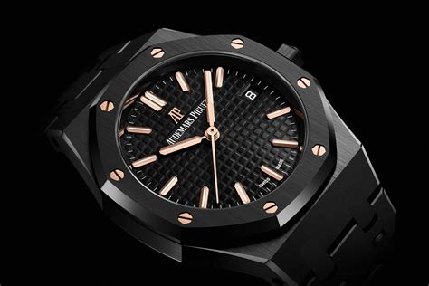 audemars piguet black band|Audemars Piguet black ceramic price.